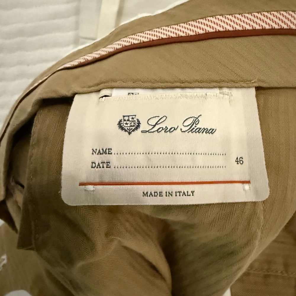 Loro Piana Men’s Khaki Chinos - Classic Tan